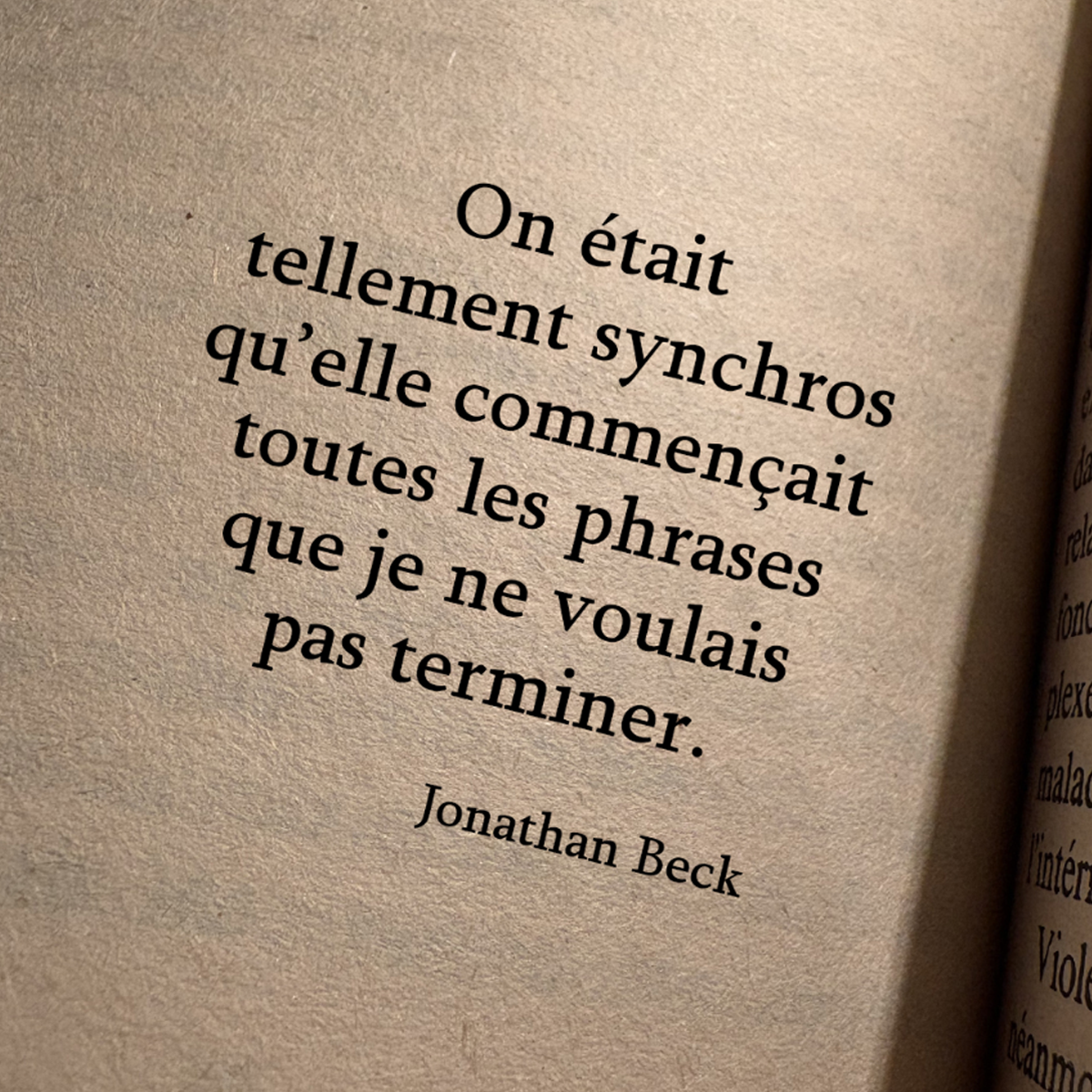 Citation Jonathan Beck ogma maison editions